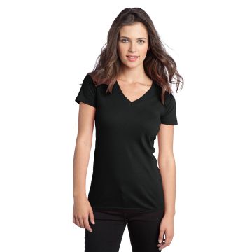 District DT5501  DISCONTINUED  District &#174;  - Juniors The Concert Tee &#174;  V-Neck. DT5501 - Black