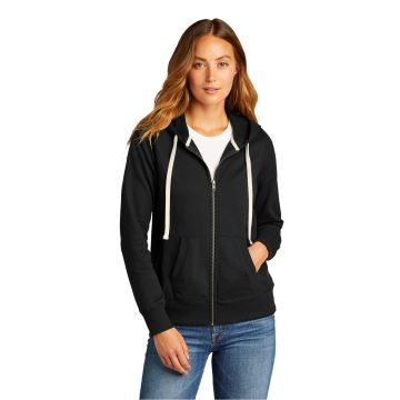 District DT8103 District &#174;  Women's Re-Fleece &#153; Full-Zip Hoodie DT8103 - Black