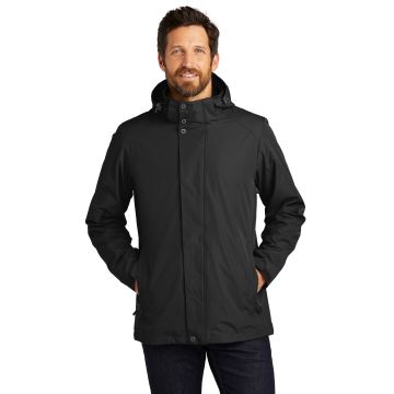 Port Authority J123 Port Authority &#174;  All-Weather 3-in-1 Jacket J123 - Black
