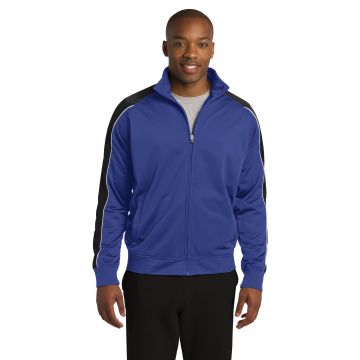 Sport-Tek JST92 DISCONTINUED Piped Tricot Track Jacket