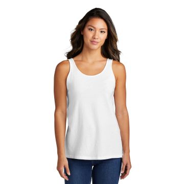 Port & Company LPC099TT Port & Company &#174;  Ladies Beach Wash &#174;  Garment-Dyed Tank LPC099TT - White