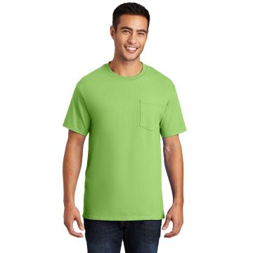 Port & Company PC61P Port & Company &#174;  - Essential Pocket Tee. PC61P - Lime