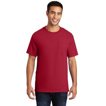 Port & Company PC61P Port & Company &#174;  - Essential Pocket Tee. PC61P - Red