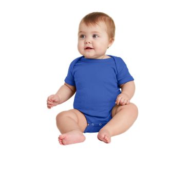 Rabbit Skins RS4400 Rabbit Skins &#153;  Infant Short Sleeve Baby Rib Bodysuit. RS4400 - Royal