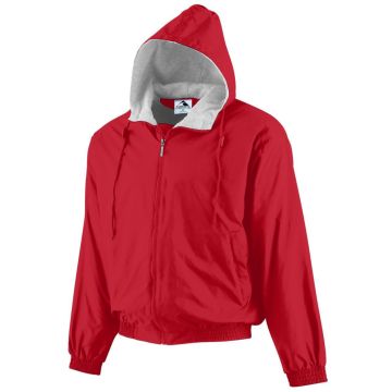 Augusta Sportswear A3281 Youth Hood Taffeta Jacket - RED