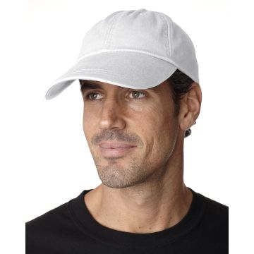 Adams ACSB101 Cotton Twill Pigment-Dyed Sunbuster Cap - WHITE