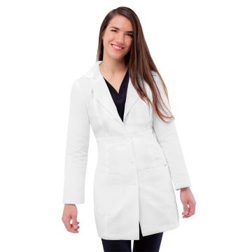 Adar 2817 Women's Three-Pocket Adjustable Belt 33" Lab Coat