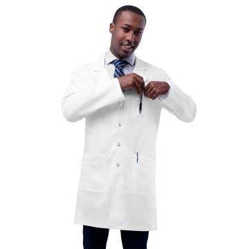 Adar 3308 Men's Three-Pocket Snap Front 36" Lab Coat