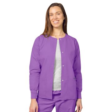 Adar 602 Women's Round Neck Jacket - Lavender