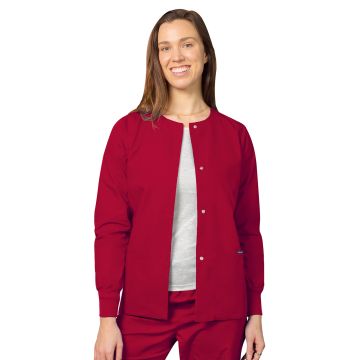 Adar 602 Women's Round Neck Jacket - Red