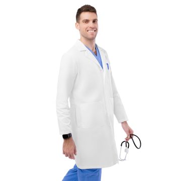 Adar 808 Unisex Four-Pocket 39" Midriff Lab Coat