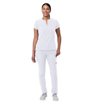 Adar A9600 Women's Limitless Motion Scrub Set - White