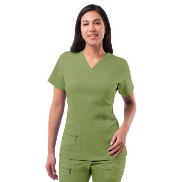 Adar P4212 Women's V-Neck Elevated Top