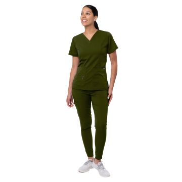 Adar P9600 Women's Flawless Plus Scrub Set - Olive
