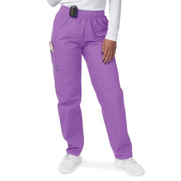 Adar S8200 Women's Elastic Drawstring Cargo Pant - Lavender