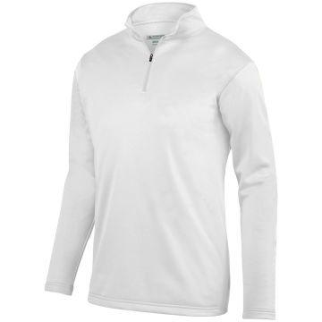 Augusta Sportswear AG5508 Youth Wicking Fleece Quarter-Zip Pullover - WHITE