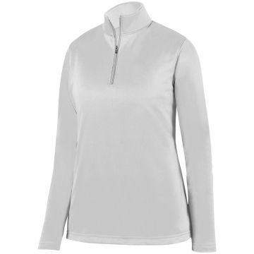 Augusta Sportswear AG5509 Ladies' Wicking Fleece Quarter-Zip Pullover - WHITE