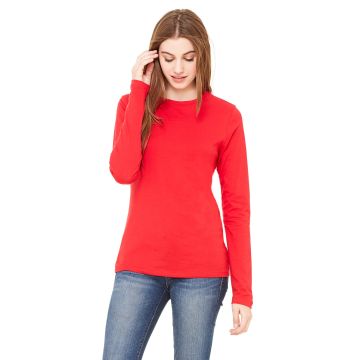 Bella + Canvas B6500 Ladies' Jersey Long-Sleeve T-Shirt - RED