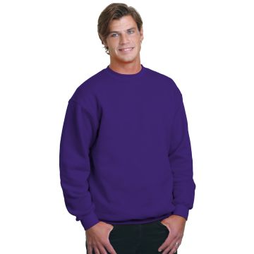 Bayside BA1102 Adult 9.5 oz., 80/20 Heavyweight Crewneck Sweatshirt - PURPLE