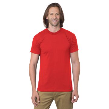 Bayside BA1701 Adult 5.4 oz., 50/50 T-Shirt - RED
