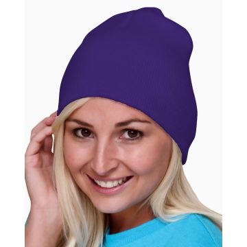 Bayside BA3810 100% Acrylic Beanie - PURPLE