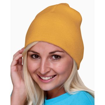 Bayside BA3810 100% Acrylic Beanie - GOLD
