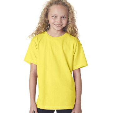 Bayside BA4100 Youth 6.1 oz., 100 % Cotton T-Shirt - YELLOW