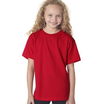 Bayside BA4100 Youth 6.1 oz., 100 % Cotton T-Shirt - RED
