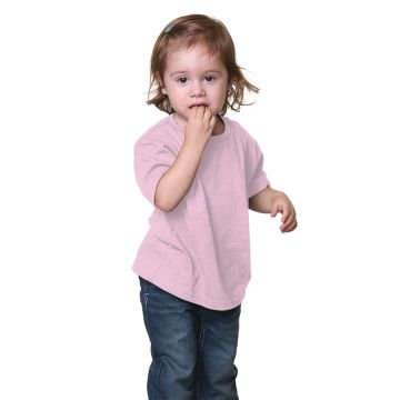 Bayside BA4125 Toddler 5.4 oz., 100% Cotton T-Shirt - PINK