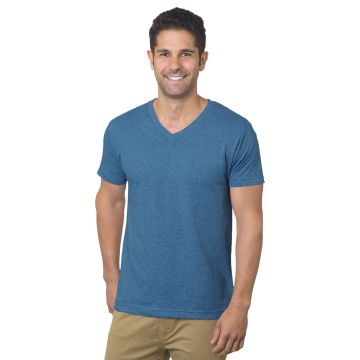 Bayside BA5025 Unisex 4.2 oz. Fine Jersey V-Neck T-Shirt