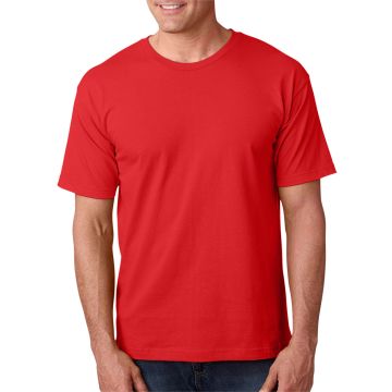 Bayside BA5040 Adult 5.4 oz., 100% Cotton T-Shirt - RED