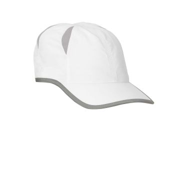 Big Accessories BA514 Performance Cap - WHITE