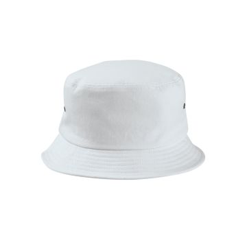 Big Accessories BA534 Metal Eyelet Bucket Cap - WHITE