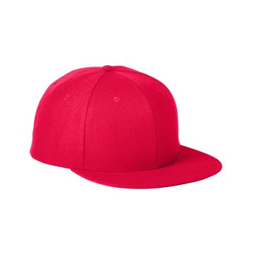 Big Accessories BA539 Flat Bill Sport Cap - RED