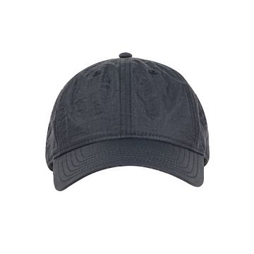 Big Accessories BA715 Crinkle Nylon Cap - BLACK