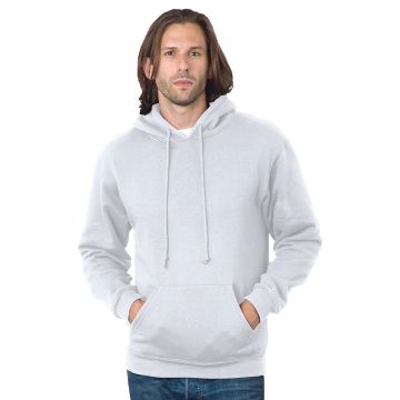 Bayside BA960 Adult 9.5 oz., 80/20 Pullover Hooded Sweatshirt - WHITE