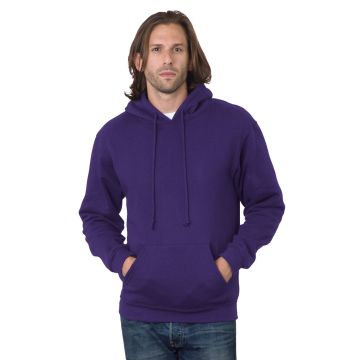 Bayside BA960 Adult 9.5 oz., 80/20 Pullover Hooded Sweatshirt - PURPLE