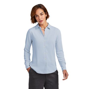 Brooks Brothers Women's Full-Button Satin Blouse BB18007