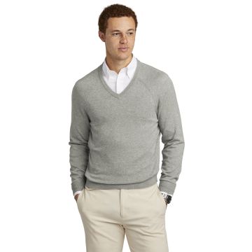 Brooks Brothers Cotton Stretch V-Neck Sweater BB18400