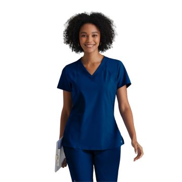 Barco 5105 Women's Four-Pocket V-Neck Racer Scrub Top