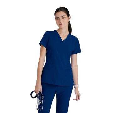 Barco 5106 Women's Five-Pocket V-Neck Pulse Scrub Top