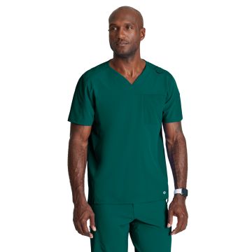 Barco BOT195 Men's Two-Pocket V-Neck Velocity Scrub Top