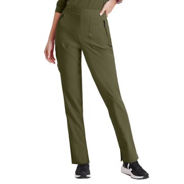 Barco BUP601 Women's Five-Pocket Slim Purpose Scrub Pant - Olive