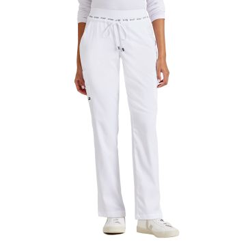 Grey's Anatomy GRSP526 Women's Seven-Pocket Serena Scrub Pant - White