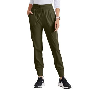 Grey's Anatomy GRSP527 Women's Seven-Pocket Carly Jogger Scrub Pant - Olive