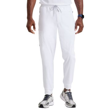 Grey's Anatomy GRSP550 Men's Five-Pocket Murphy Jogger Scrub Pant - White