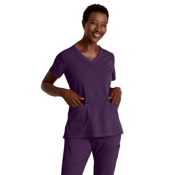 Grey's Anatomy GRST045 Women's Three-Pocket V-Neck Serena Scrub Top