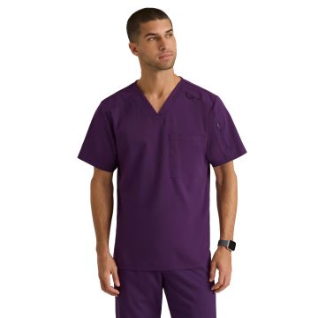Grey's Anatomy GRST079 Men's Two-Pocket V-Neck Murphy Scrub Top