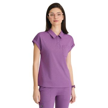 Grey's Anatomy GRST254 Women's One-Pocket Snap Placket Renew Scrub Top