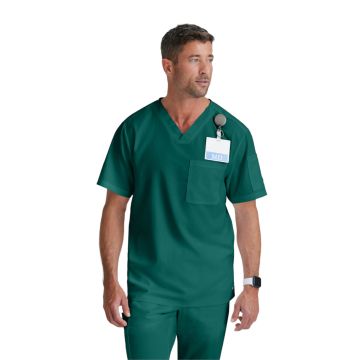 Grey's Anatomy GRT091 Men's Two-Pocket V-Neck Evan Scrub Top